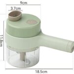 4-in-1 Electric Handheld Vegetable Cutter Set – Multifunction Food Chopper & Fruit Slicer