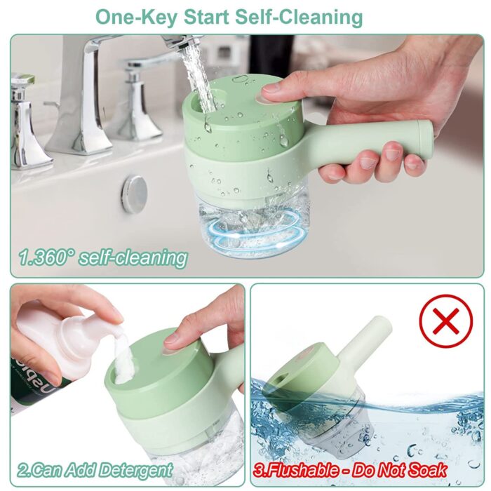 4-in-1 Electric Handheld Vegetable Cutter Set – Multifunction Food Chopper & Fruit Slicer