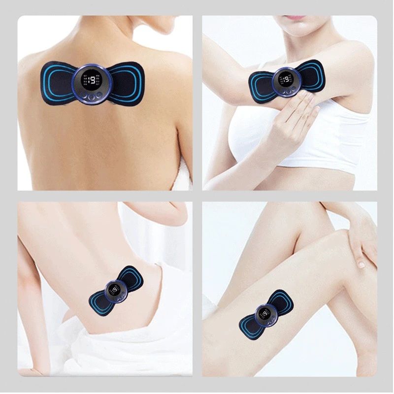 Portable EMS Mini Electric Massager – Rechargeable Body Massage Patch for Pain Relief