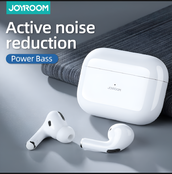 JOYROOM AirPods Pro 2 – Wireless Bluetooth Earbuds with Active Noise Cancellation.