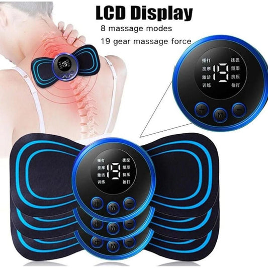 Portable EMS Mini Electric Massager – Rechargeable Body Massage Patch for Pain Relief